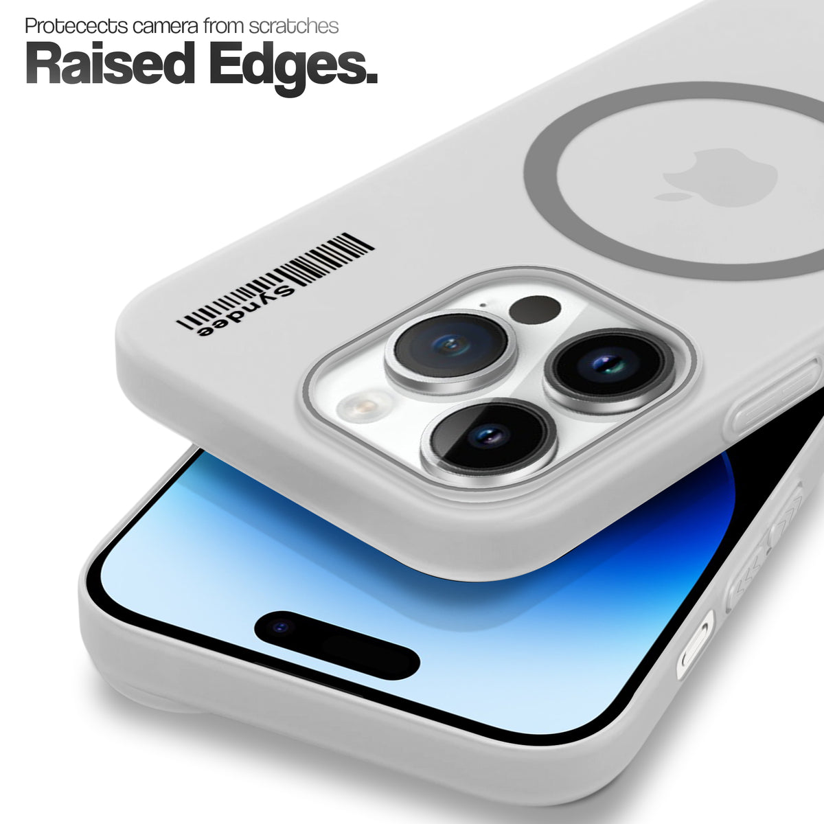 Frosted Sleek Matte Wireless Charging Support Back Cover Case For Apple iPhone 14 Pro With Raised Camera Protection