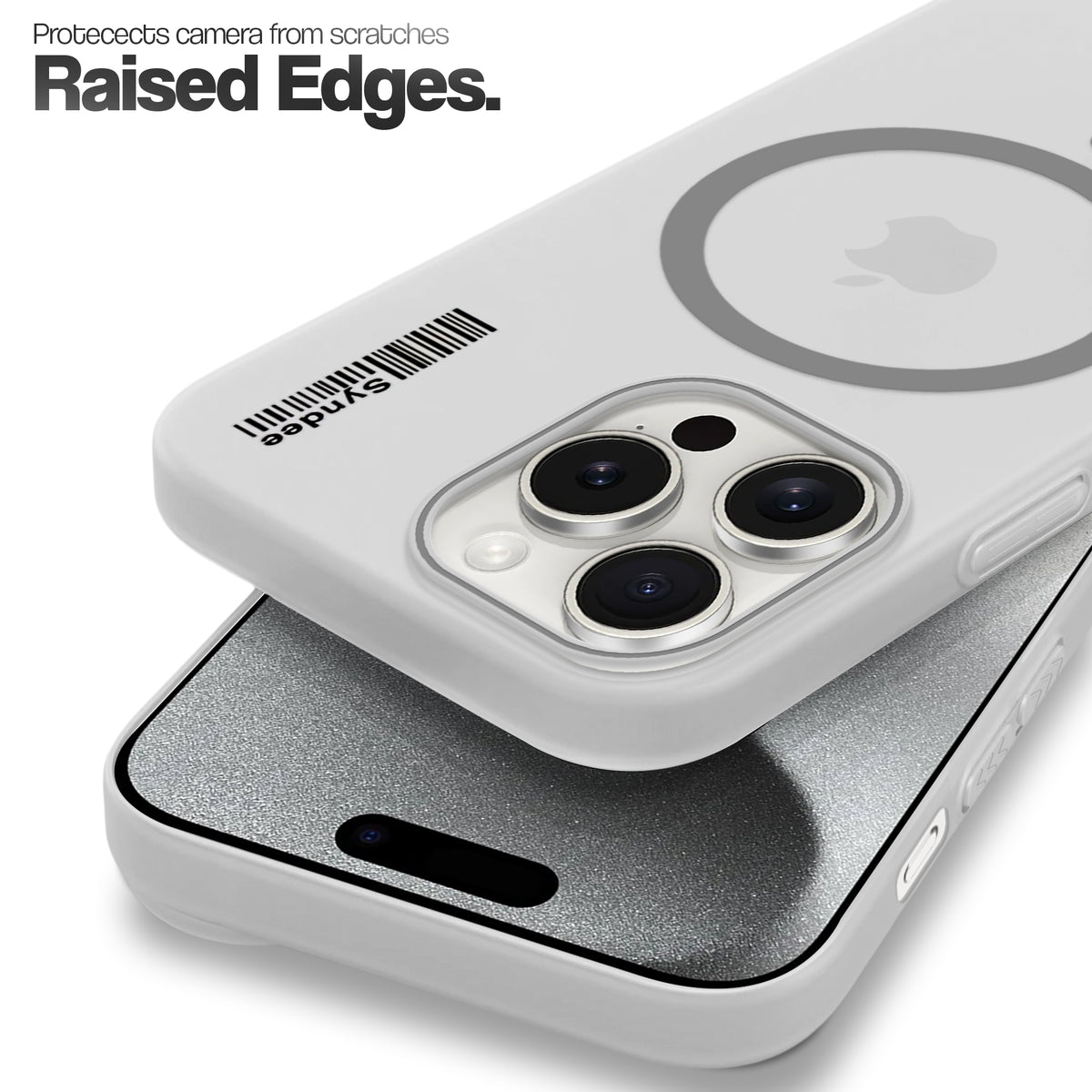 Frosted Sleek Matte Wireless Charging Support Back Cover Case For Apple iPhone 15 Pro Max With Raised Camera Protection
