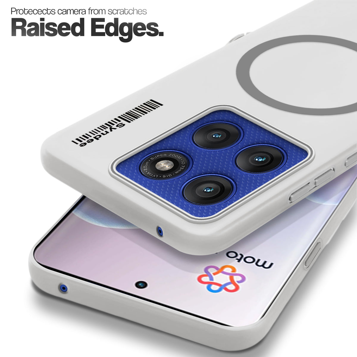 Frosted Sleek Matte Wireless Charging Support Back Cover Case for Motorola Moto Edge 60 Pro 5G With Raised Camera Protection