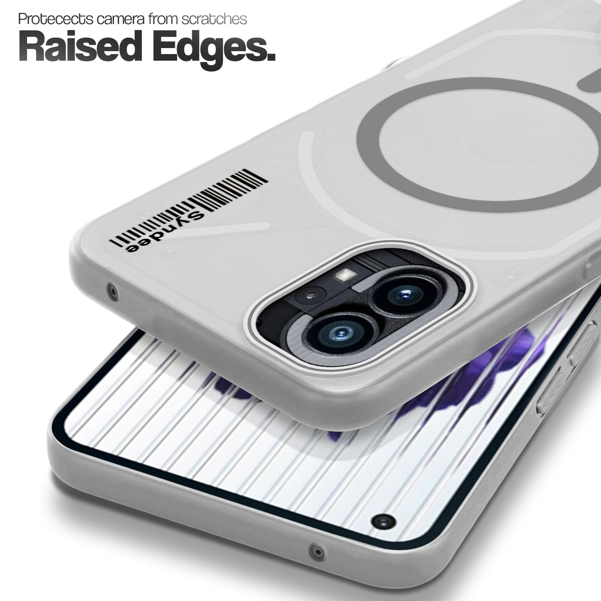 Frosted Sleek Matte Wireless Charging Support Back Cover Case for Nothing Phone 1 With Raised Camera Protection