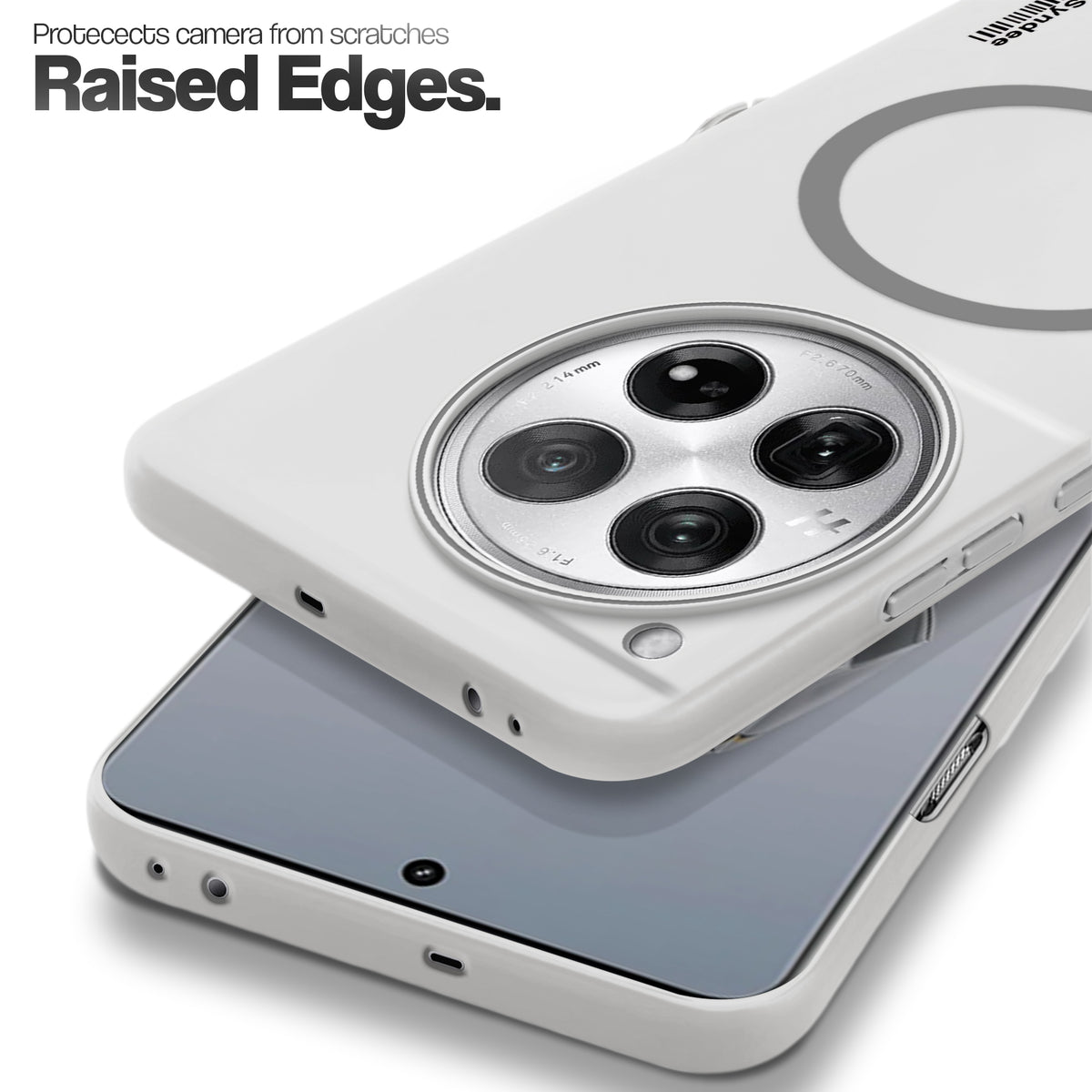 Frosted Sleek Matte Wireless Charging Support Back Cover Case for OnePlus 12 5G With Raised Camera Protection
