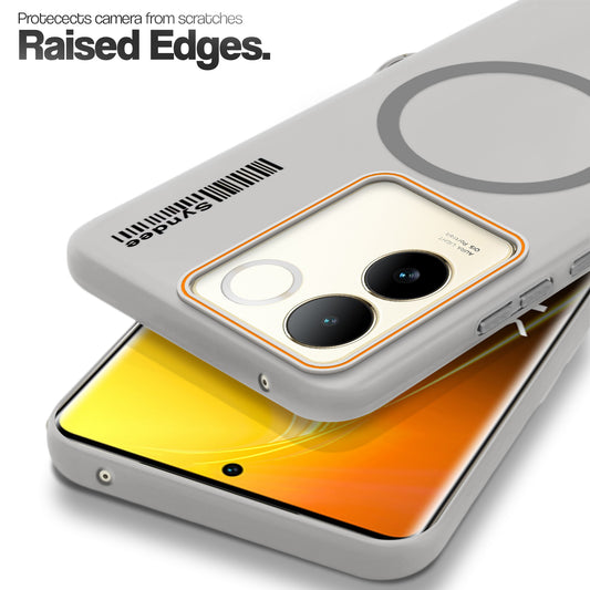 Colourful Frosted Matte With Raised Camera Protection Back Cover Case For Vivo T2 Pro 5G