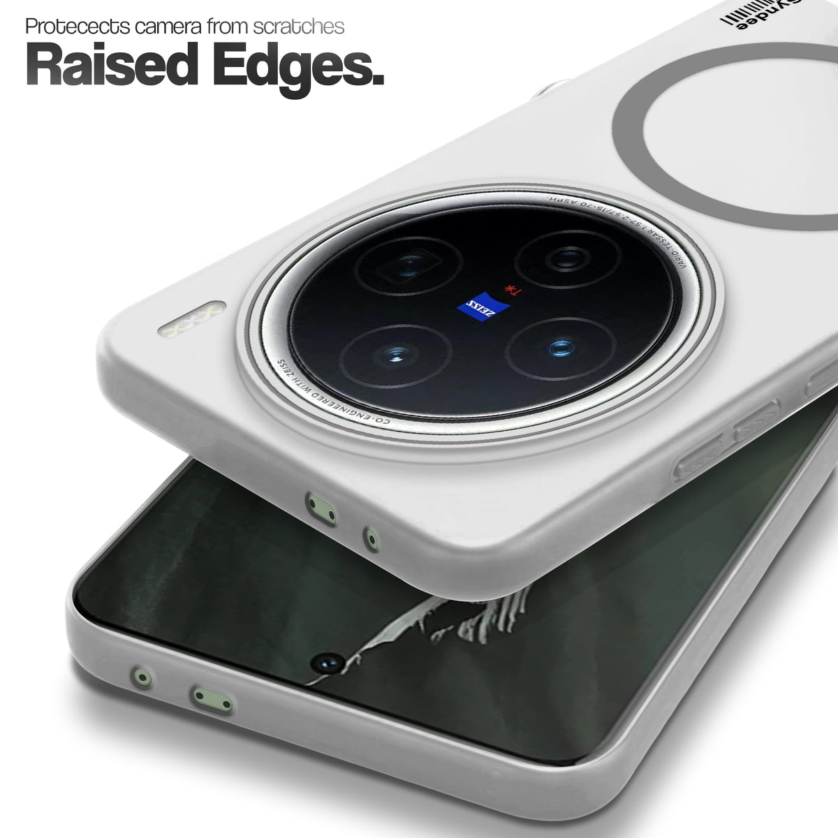 Frosted Sleek Matte Wireless Charging Support Back Cover Case for Vivo X200 5G With Raised Camera Protection