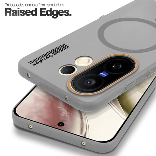 Colourful Frosted Matte Wireless Charging Support Back Cover Case for Vivo X200 FE 5G With Raised Camera Protection