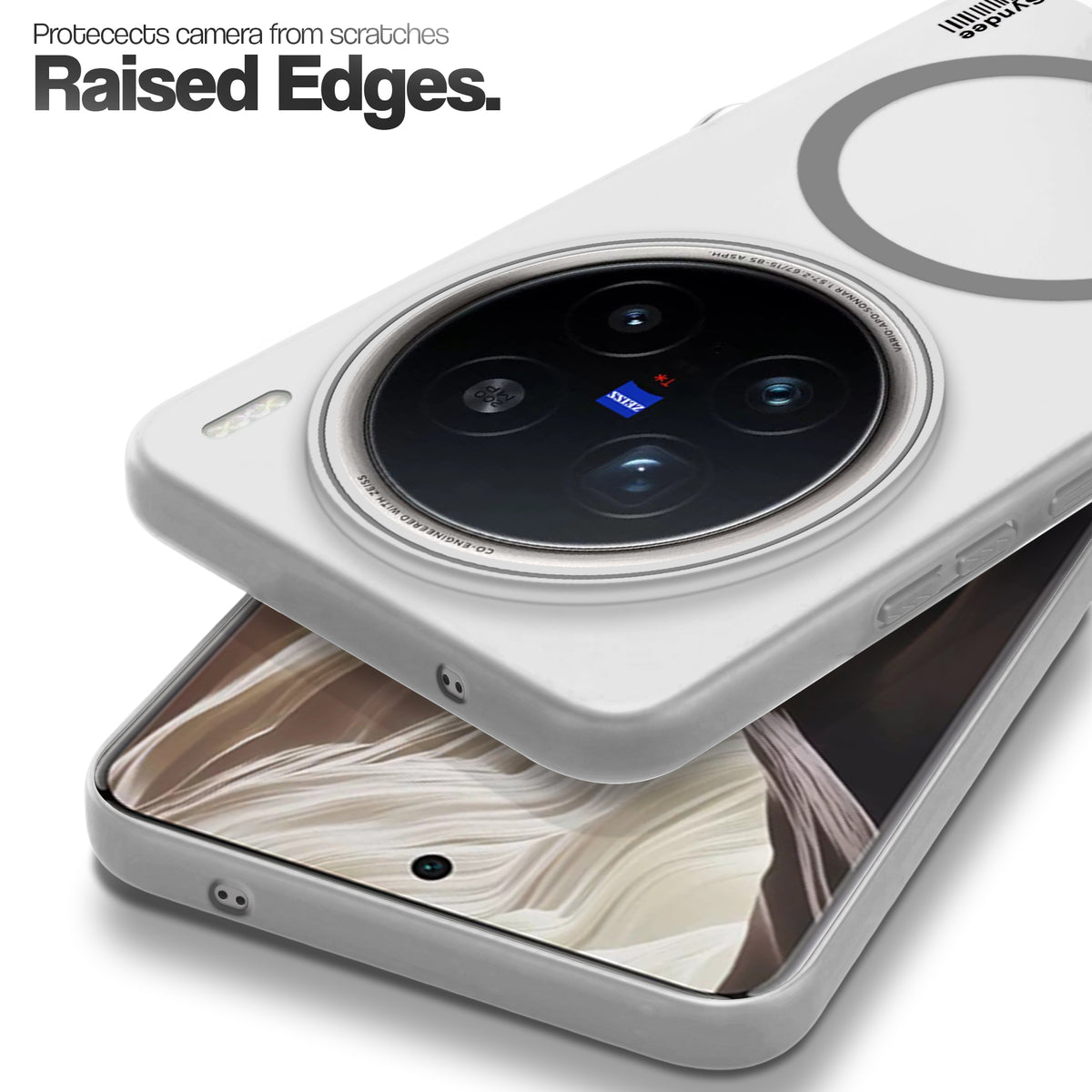 Frosted Sleek Matte Wireless Charging Support Back Cover Case for Vivo X200 Pro 5G With Raised Camera Protection