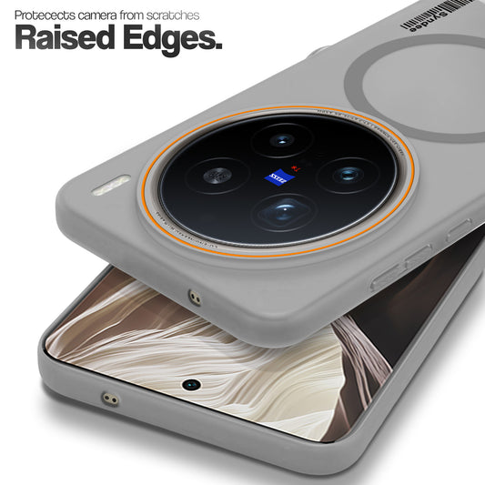 Colourful Frosted Matte Wireless Charging Support Back Cover Case for Vivo X200 Pro 5G With Raised Camera Protection