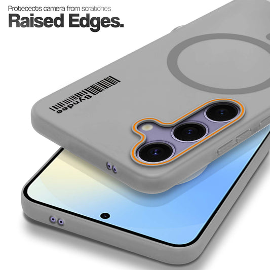 Colourful Frosted Matte Wireless Charging Support Back Cover Case for Samsung S25 Plus 5G With Raised Camera Protection