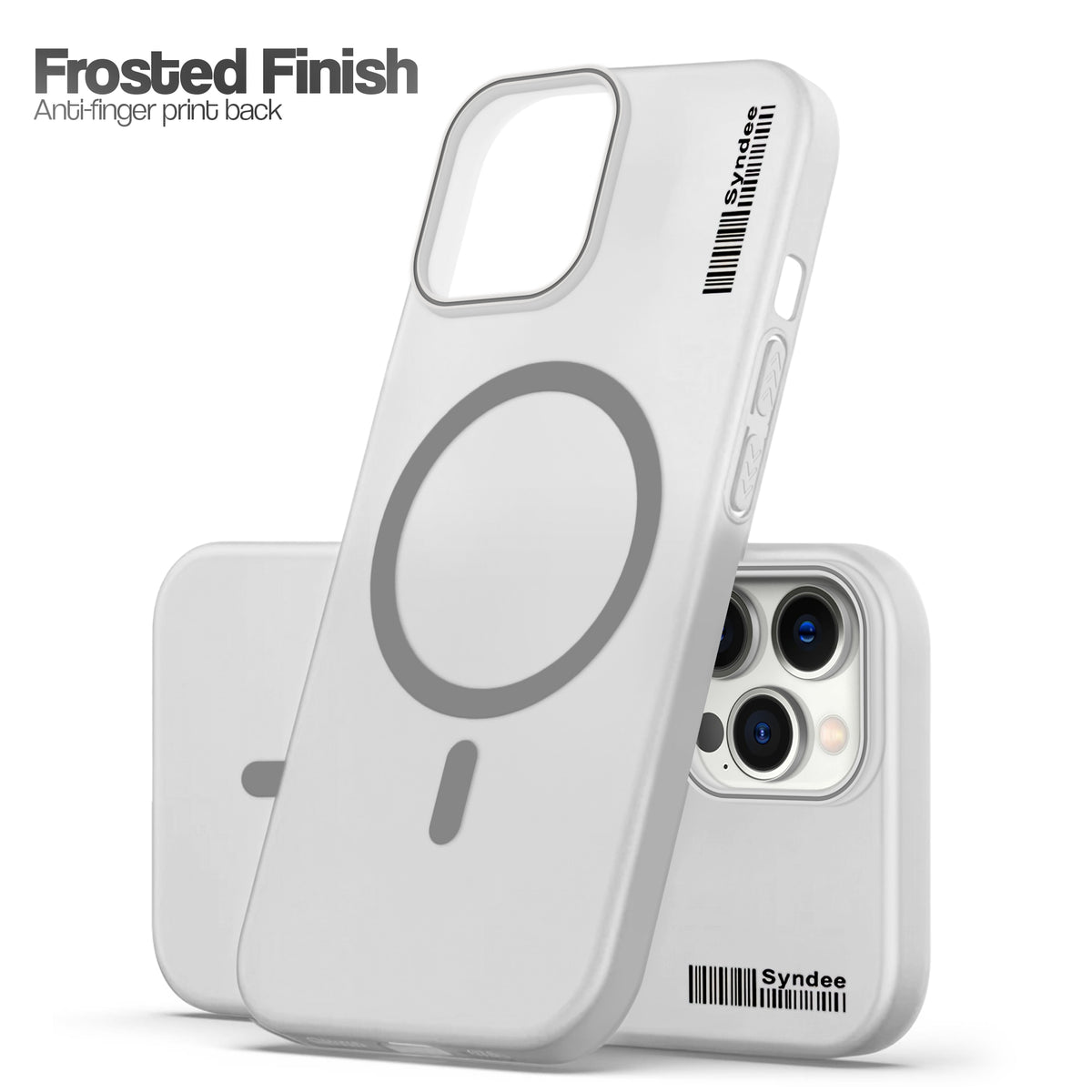 Frosted Sleek Matte Wireless Charging Support Back Cover Case For Apple iPhone 12 Pro Max With Raised Camera Protection