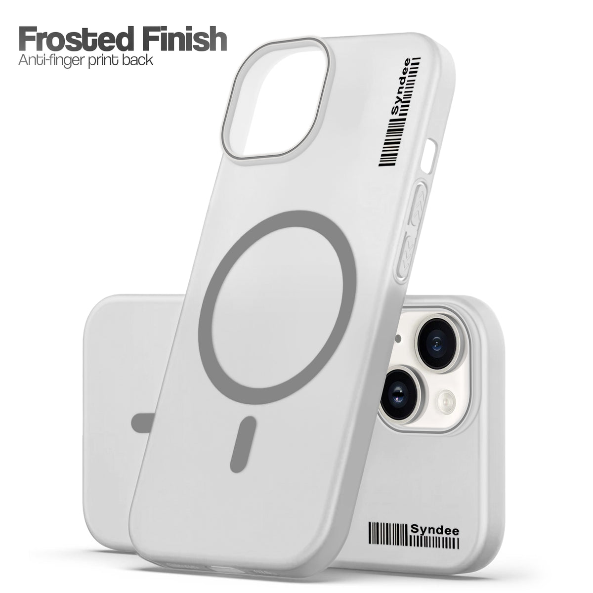 Frosted Sleek Matte Wireless Charging Support Back Cover Case For Apple iPhone 14 Plus With Raised Camera Protection