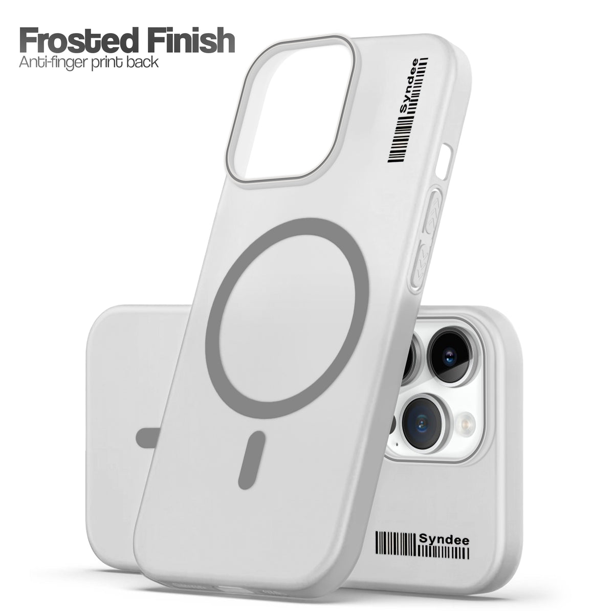 Frosted Sleek Matte Wireless Charging Support Back Cover Case For Apple iPhone 14 Pro With Raised Camera Protection