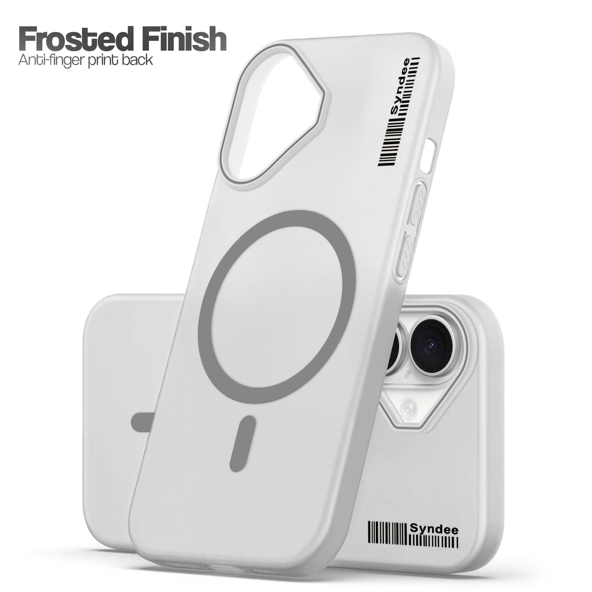 Frosted Sleek Matte Wireless Charging Support Back Cover Case For Apple iPhone 16 Plus With Raised Camera Protection