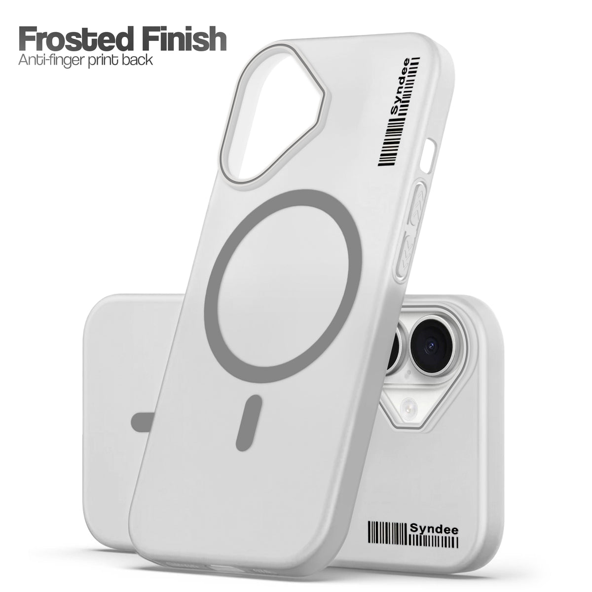 Frosted Sleek Matte Wireless Charging Support Back Cover Case For Apple iPhone 16 With Raised Camera Protection