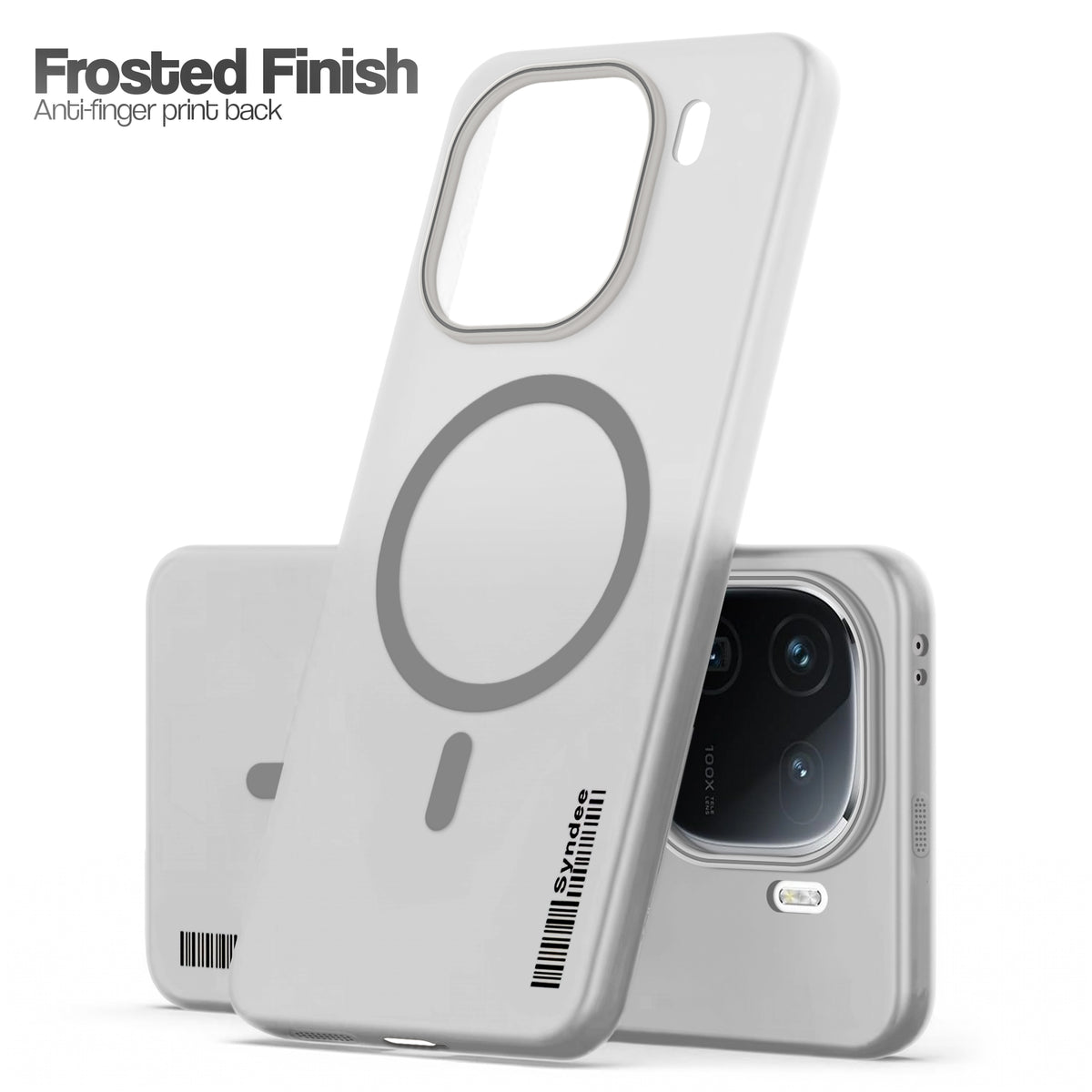 Frosted Sleek Matte With Raised Camera Protection Back Cover Case For iQOO 12 5G