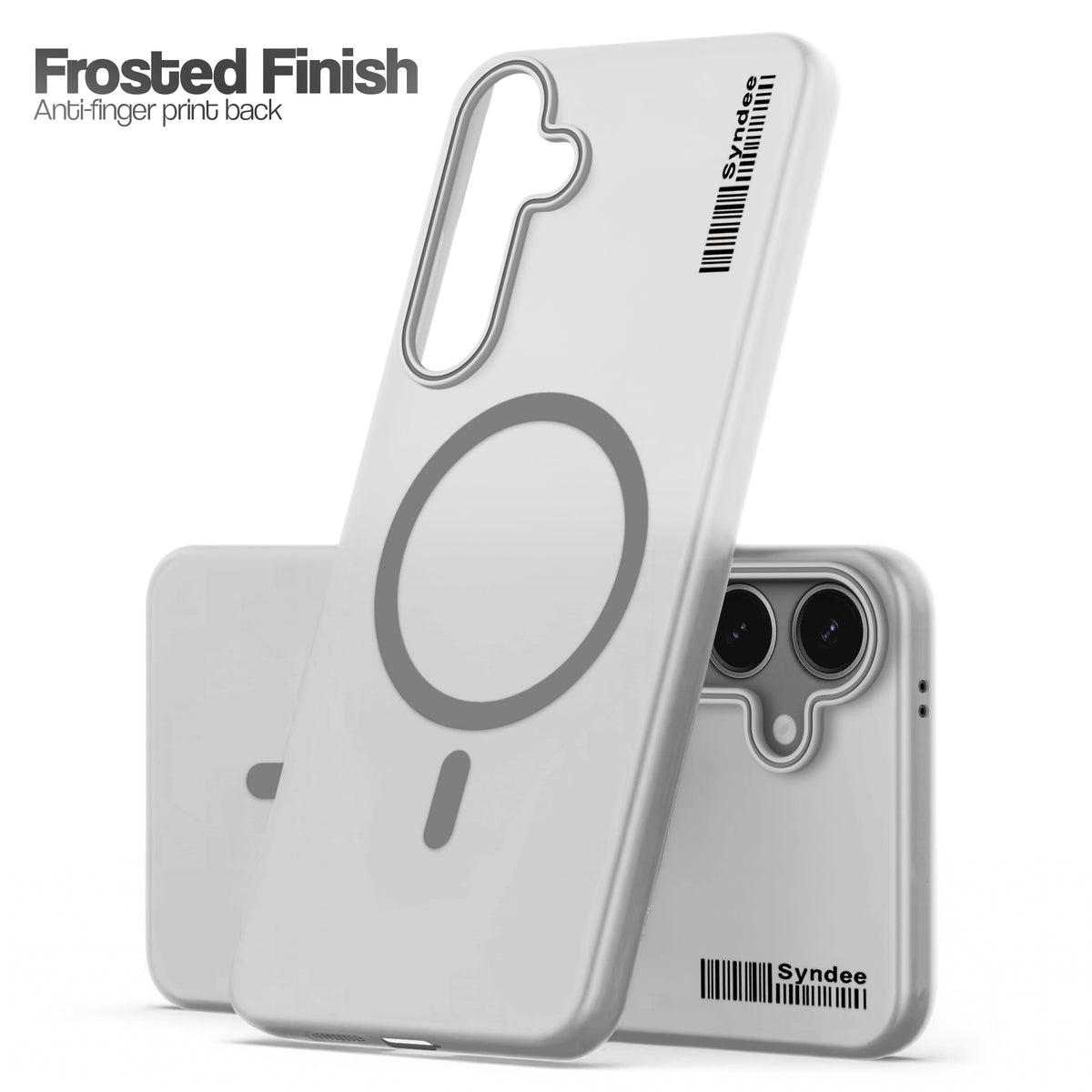 Frosted Sleek Matte Wireless Charging Support Back Cover Case For Samsung S24 5G With Raised Camera Protection