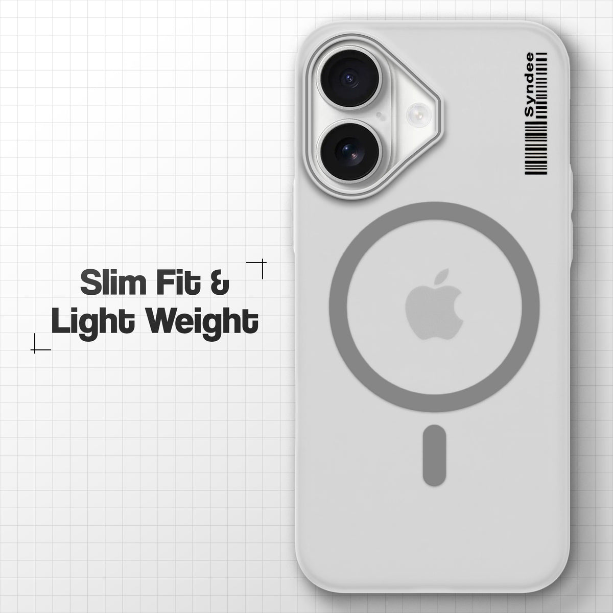 Frosted Sleek Matte Wireless Charging Support Back Cover Case For Apple iPhone 16 With Raised Camera Protection