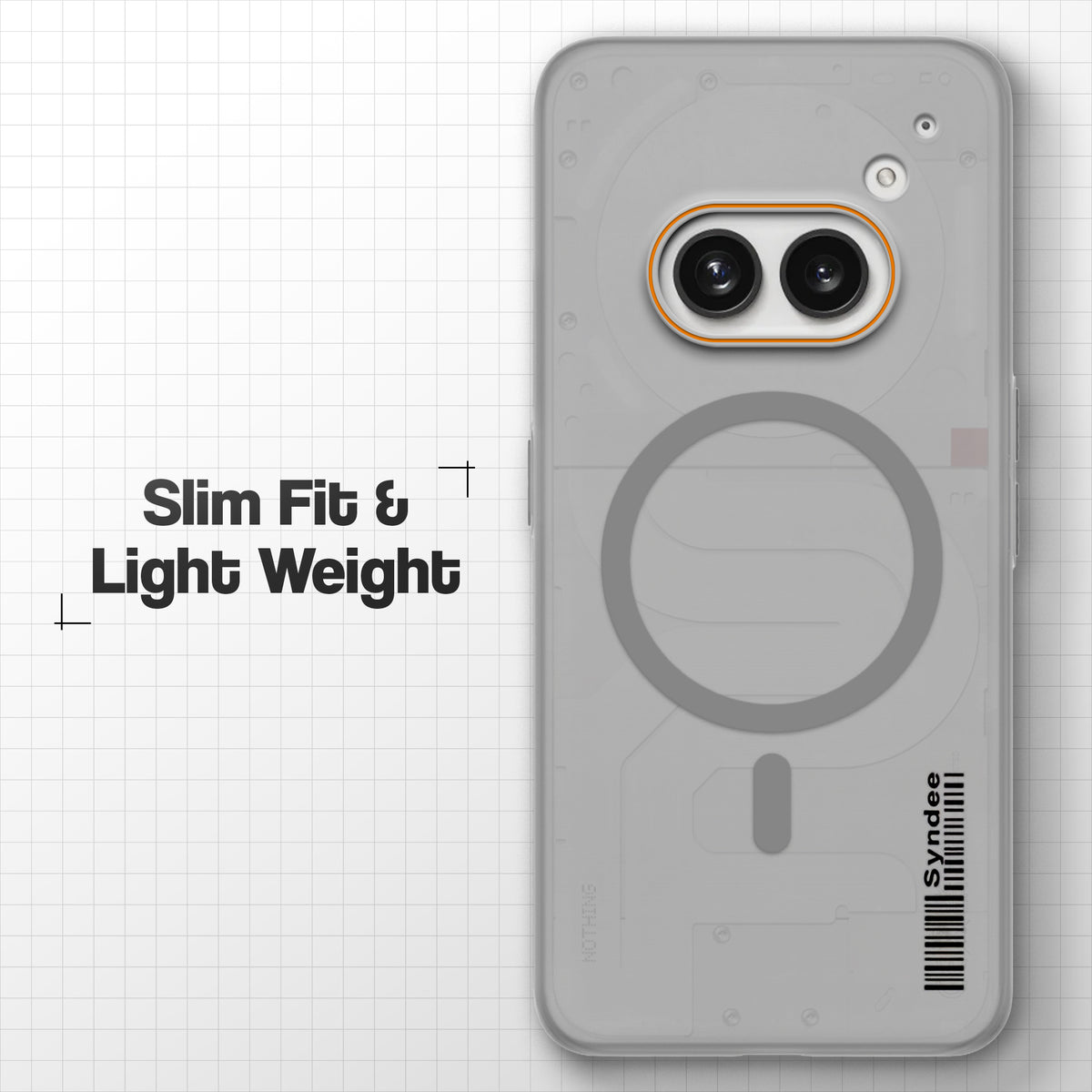 Colourful Frosted Matte With Raised Camera Protection Back Cover Case For Nothing Phone 2A Plus