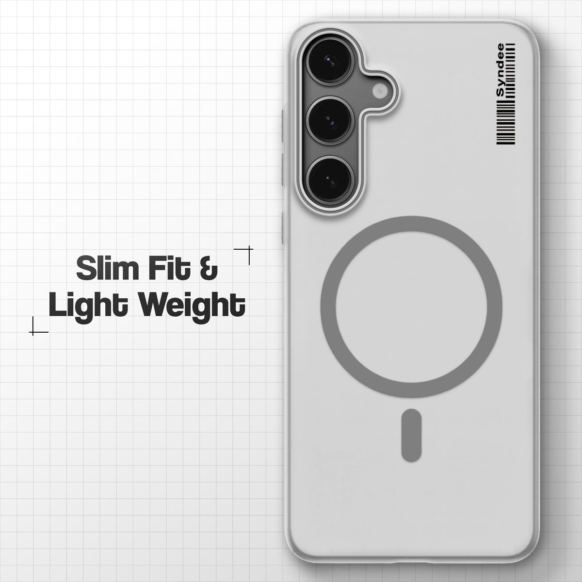 Frosted Sleek Matte Wireless Charging Support Back Cover Case For Samsung S24 5G With Raised Camera Protection