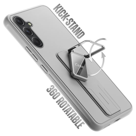 Premium Silicone Case with Metal Kickstand and Camera Protection Back Cover For Samsung A54 5G