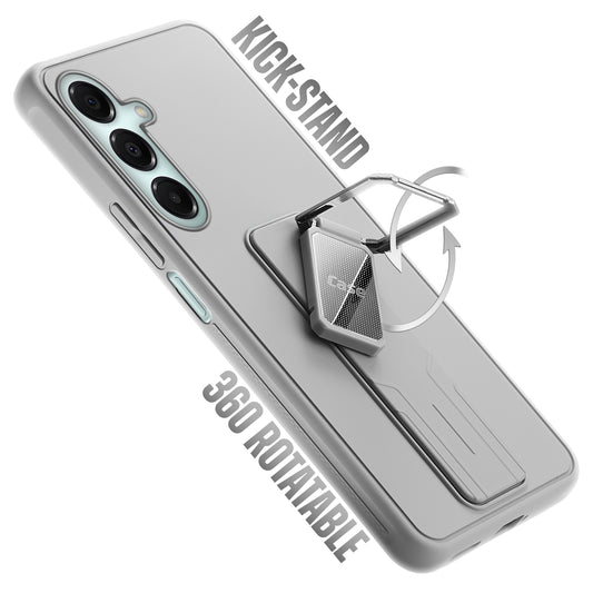 Premium Silicone Case with Metal Kickstand and Camera Protection Back Cover For Samsung M34 5G