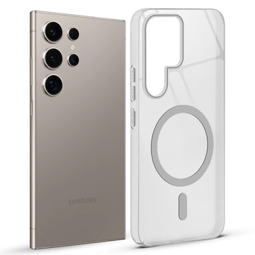 Anti-Yellow Scratch Resistant Case Support Wireless Charging Back Cover For Samsung S24 Ultra 5G