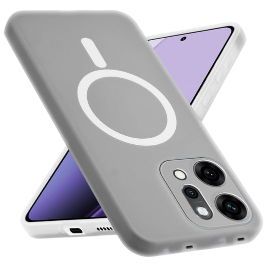 Classic Matte Silicone Back Case (Fake Magsafe) - Images are for reference only. You’ll receive your selected model.