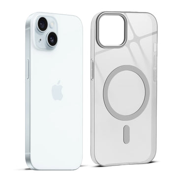 Anti-Yellow Scratch Resistant Case Support Wireless Charging Back Cover For Apple iPhone 15