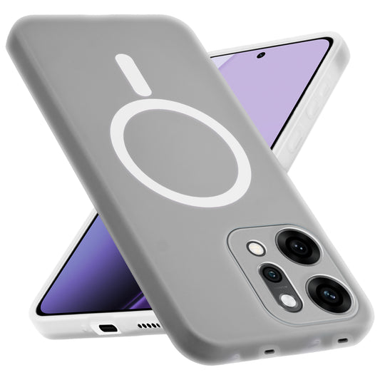 Classic Matte Silicone Back Case for Oppo Reno 14 5G