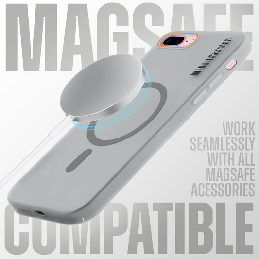 Colourful Frosted Matte Wireless Charging Support Back Cover Case for Apple iphone 8 Plus With Raised Camera Protection