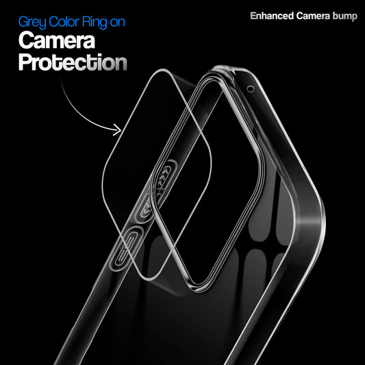Crystal Clear Anti-Yellow Transparent Back Cover Case With Camera Ring Protection for Xiaomi 14 5G