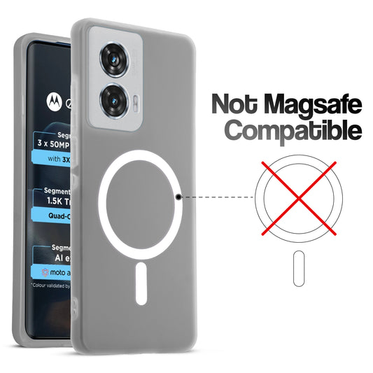 Classic Matte Silicone Back Case for Motorola Moto Edge 50 Fusion 5G