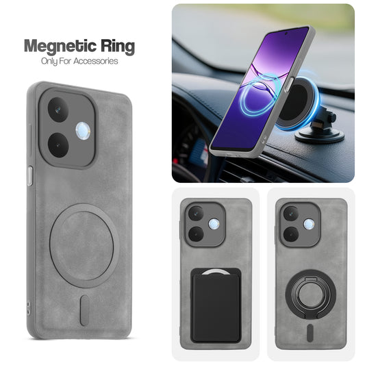 Cushion Grip Leather Case for Oppo A5 Pro 5G
