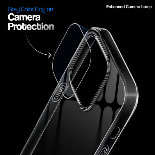 Crystal Clear Colorful Camera Ring Back Case for Apple iPhone 14 Pro Max