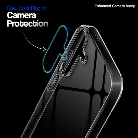 Crystal Clear Anti-Yellow Transparent Back Cover Case With Camera Ring Protection for Samsung A36 5G