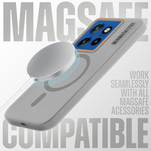 Elegant Colorful Frosted Matte Back With MagSafe Support Back Case For Motorola Moto Edge 50 Neo 5G