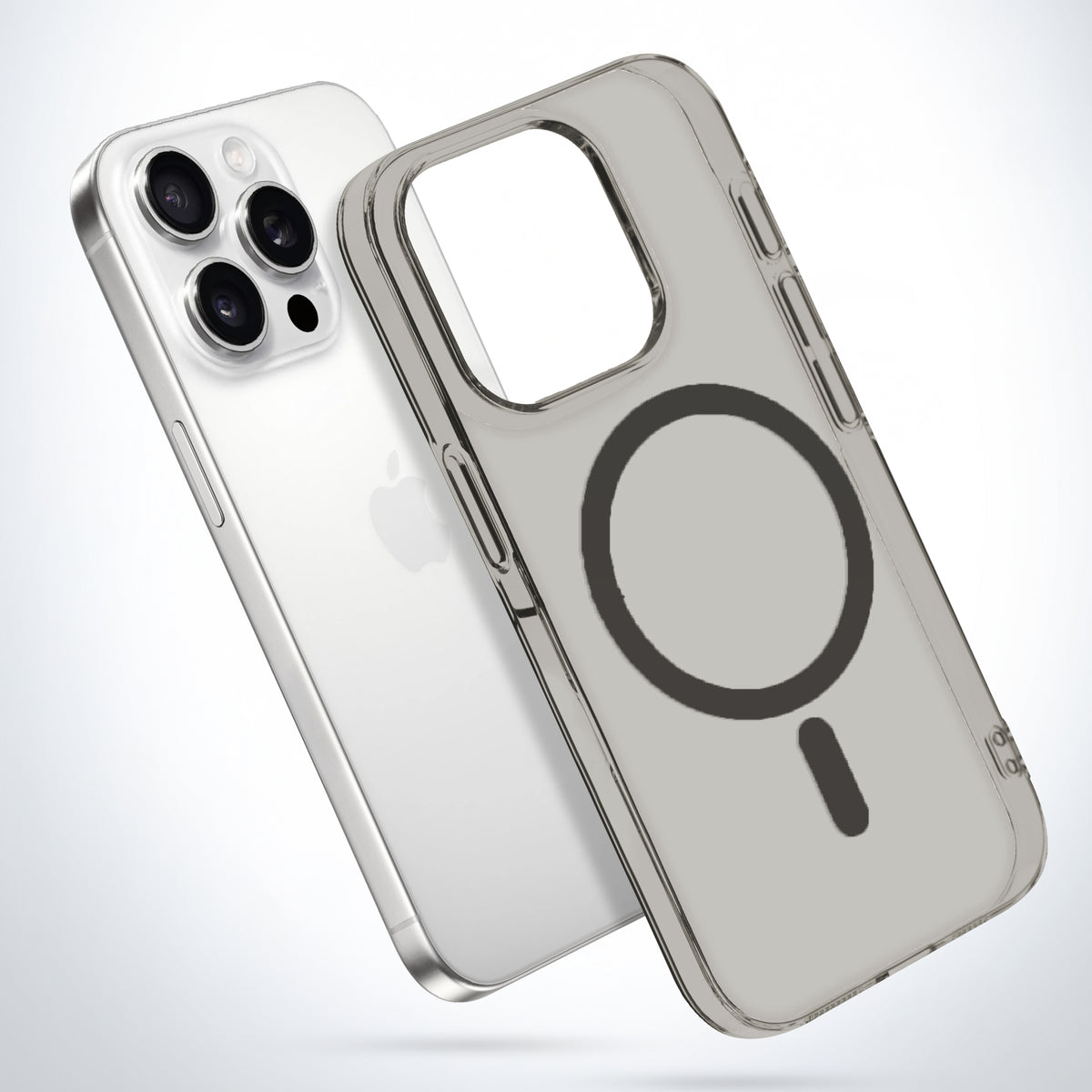 Colored Transparent Anti-Yellowing Wireless Charging Support Case For Apple iPhone 15 Pro Max