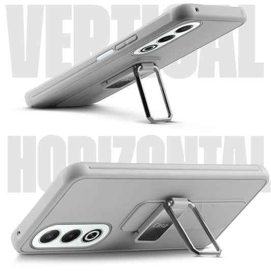 Premium Silicone Case with Metal Kickstand and Camera Protection Back Cover For Oppo K12x 5G
