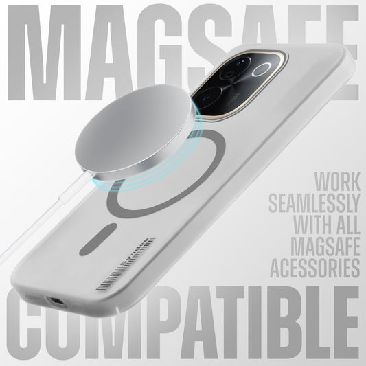 New Elegant Frosted Matte Slim Back With MagSafe Support Back Case For iQOO Z9s Pro 5G