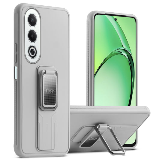 Premium Silicone Case with Metal Kickstand and Camera Protection Back Cover For Oppo K12x 5G