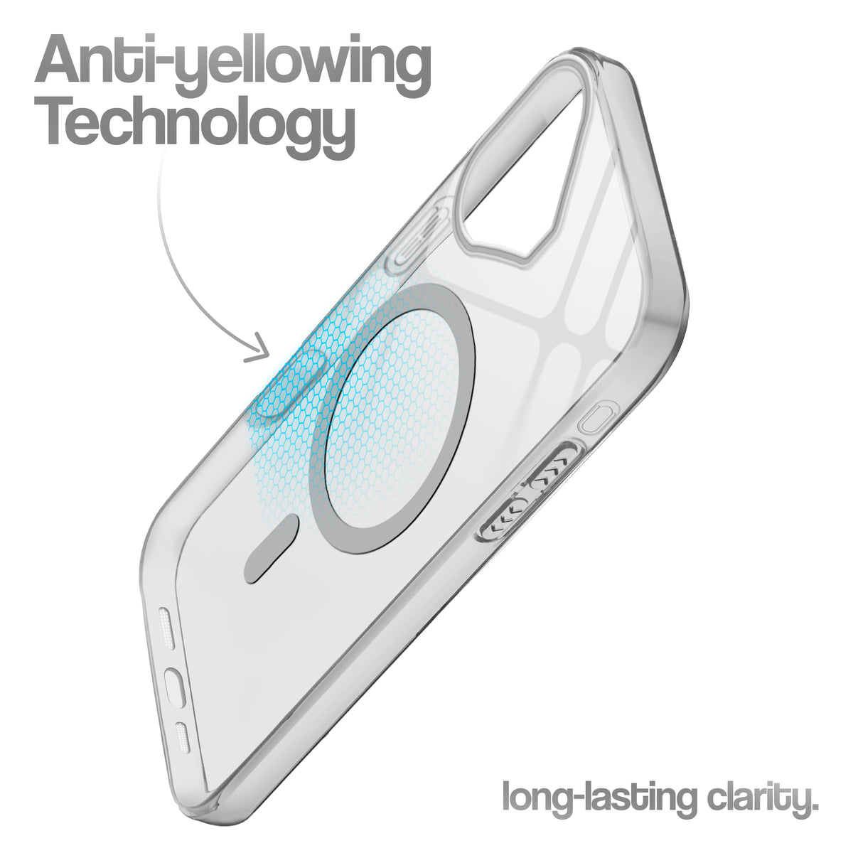 Anti-Yellow Colored Camera Line Case Support Wireless Charging Back Cover For Apple iPhone 17