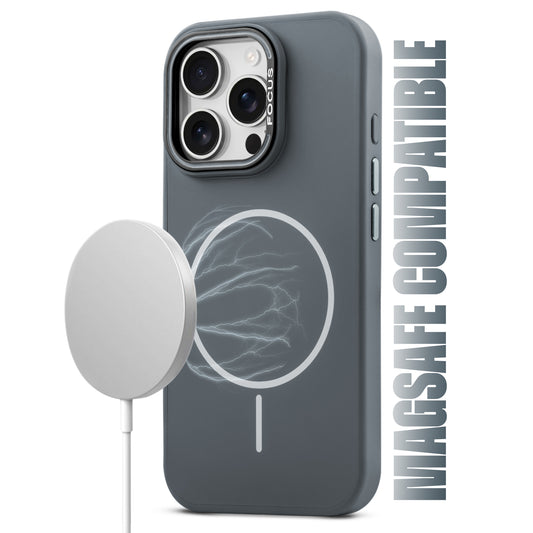 Stylish MagSafe Compatible Liquid Silicone Hard Back Case