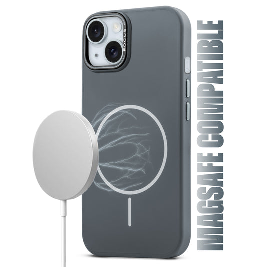 Stylish MagSafe Compatible Liquid Silicone Hard Back Case