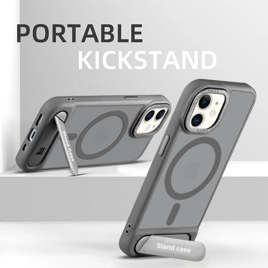 Semi-Transparent Hard Back & MagSafe Compatible With Kickstand Back Case Apple iPhone 11