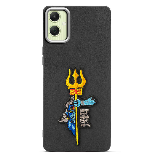 Sleek Textured Silicone Case for Samsung A06 5G Featuring Divine Embroidery on the Back