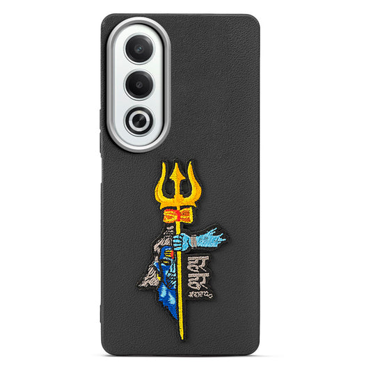 Sleek Textured Silicone Case for Oppo K12x 5G Featuring Divine Embroidery on the Back