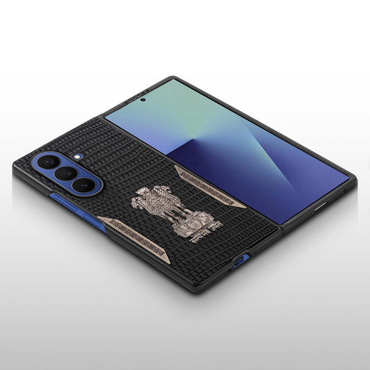 Designer Back Case Inspired by Satyamev Jayate, Textured Surface & Soft Inner Fabric for Samsung Z Fold 7