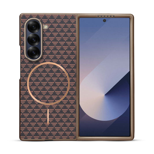 Flexible TPU Back Cover for Samsung Z Fold 6 with MagSafe Support & Unique Printed Designs