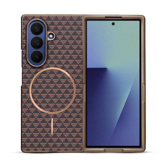 Flexible TPU Back Cover for Samsung Z Fold 7 with MagSafe Support & Unique Printed Designs