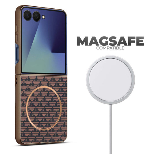 Flexible TPU Back Cover for Samsung Z Flip 7 with MagSafe Support & Unique Printed Designs