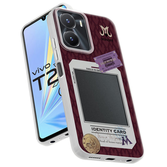 Designer Cover Case with Customizable Transparent Slot for Personalised Photos For Vivo T2x 5G