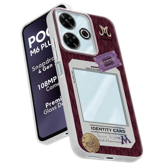 Designer Cover Case with Customizable Transparent Slot for Personalised Photos For Poco M6 Plus 5G